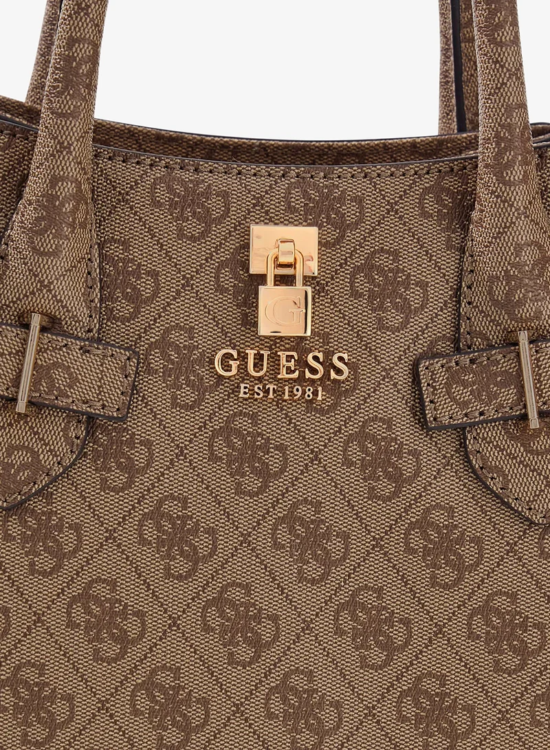 GUESS  Yesba Logo Detail Satchel Bag for Women | Best Price UAE